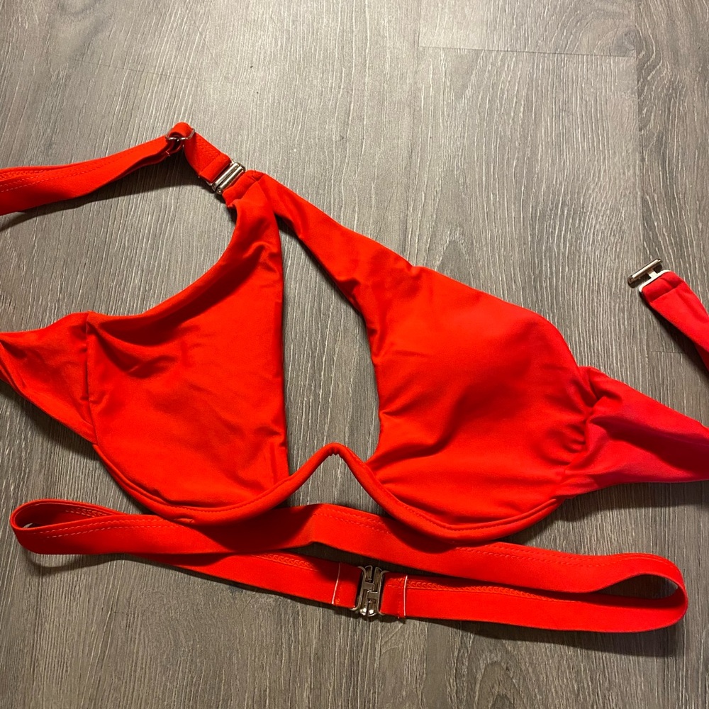 Red bikini top